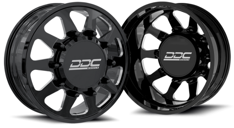 Dually Wheels The Ten Forged 22x8.25 8x165 Black/Mill 94-18 Dodge Ram 3500 92-10 Silverado/Sierra 3500 87-97 Ford F-350 DDC Wheels