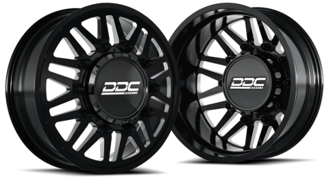 Dually Wheels Aftermath Black/Milled 20X8.25 8X200 F-350 05-25 F-450 11-14 Ram 19-25 DDC Wheels
