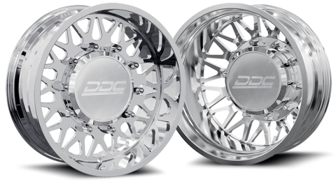 Dually Wheels The Mesh Forged 22x8.25 8x200 Polished SS Fronts 05-25 Ford F-350 11-14 Ford F-450 DDC Wheels