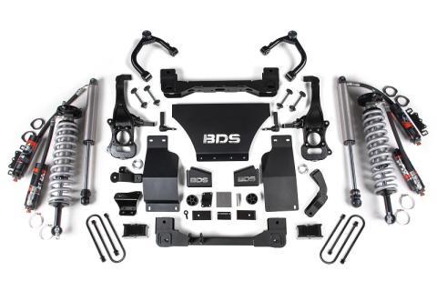 2025 Chevy TB/GMC AT4 1500 4WD 2.5 Inch Suspension Lift Kit 3.0 Diesel / 2.7 Gas 1 Inch Rear Block -Fox 2.5 PES C/O Front Fox 2.5 PES Rear BDS Suspension