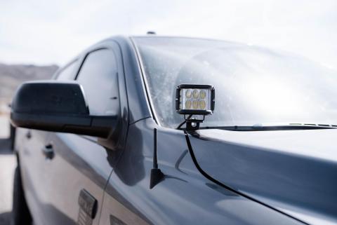 14-21 Tundra Low Profile Ditch Light Brackets Kit (2) 3X2 18W LED Pods No Switch Cali Raised LED