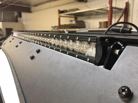 40 Inch Cut Out Prinsu Roof Rack Slim LED Light Bar Bracket Kit 42 inch Slim LED Light Bar LED Light Bar Amber Backlight Tall Cali Raised LED