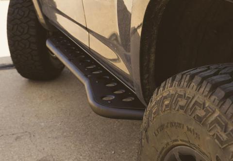 03-09 4Runner Step Edition Bolt On Rock Sliders Kick Out Bed Liner Filler Plate Powder Coat Cali Raised LED