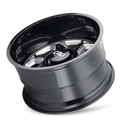 Cast Aluminum Wheels Sevenfold 9111 GB 20x9 Milled Spokes Gloss Black 6 On 135 Bolt Pattern 0 Offset Cali Offroad Wheels
