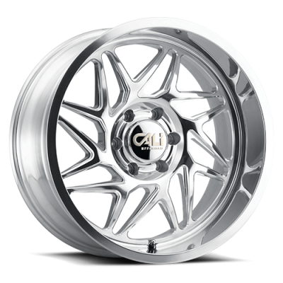 Cast Aluminum Wheels Gemini 9112 PO 20x10 Milled Spokes Polished 5 On 127 Bolt Pattern -25 Offset Cali Offroad Wheels