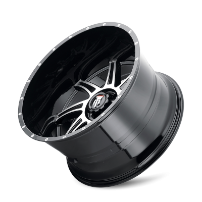 Vortex AT162 Gloss Black Machined 22X12 5-127 -44MM 78.1MM Off Road Wheels American Truxx