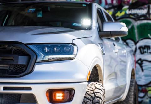 2019-Present Ford Ranger Hidden Bumper Mounts 22 Inch Combo LED Bar with Wiring Harness Cali Raised LED