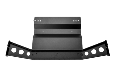 2016-2022 Toyota Tacoma Transfer Case Skid Plate - Steel Powercoat Black Cali Raised LED