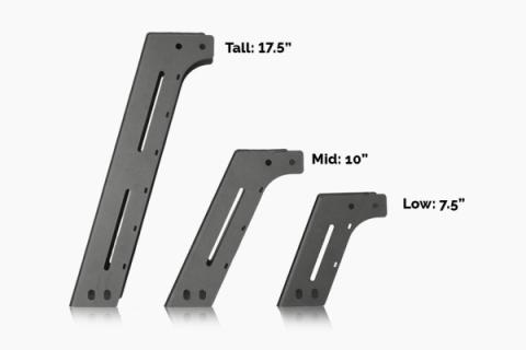 14-21 Tundra Overland Bed Rack Long Bed Mid Height Rack Cali Raised LED