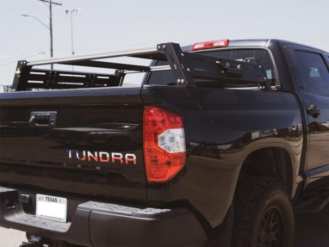 14-21 Tundra Overland Bed Rack Long Bed Mid Height Rack Cali Raised LED