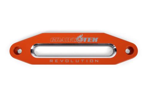 Winch Fairlead 10 Inch Bolt Pattern 7 Inch Opening Orange Aluminum Hawse Fairlead Crawltek