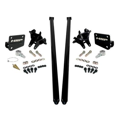 HSP Traction Bars For 2017.5-2022 Ford Powerstroke 6.7 Liter F350 SRW Crew Cab Long Bed-Silk Stain Black