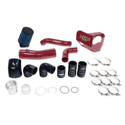HSP Intake And Intercooler Bundle Kit For 2020-2022 Ford Powerstroke F250/350 6.7 Liter-Flag Red