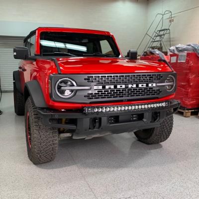 Bronco Steel Front Bumper 40In Center Light Mounting Bracket Kit Grimm Offroad