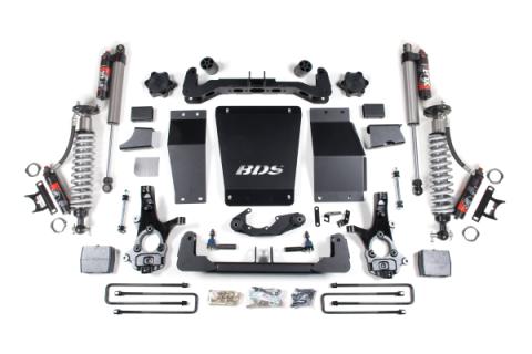 6 Inch Lift Kit FOX 2.5 Performance Elite Block Lift Coil-Over Cast Steel 14-18 Silverado/Sierra 1500 4WD BDS Suspension