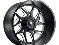 Sweep AT1900 Satin Black Milled 20X9 5-127 -12MM 78.1MM Off Road Wheels American Truxx