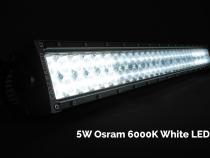 42 Inch Dual Row Straight 5D Optic OSRAM LED Bar Combo Cali Raised LED