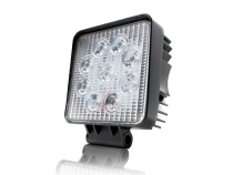 27W Square Work Light 9pcs 3W High Intensity Cree LEDs Cali Raised LED