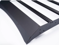 2014-2021 Tundra Crew Max Premium Roof Rack - 52 in Dual Row Spot Beam LED Light Bar - Amber - Tall Light Kit Cali Raised LED
