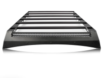 2014-2021 Tundra Crew Max Premium Roof Rack - 52 in Dual Row Combo Beam LED Light Bar - Amber - Tall No Lights Cali Raised LED