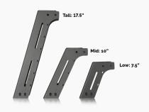 14-21 Tundra Overland Bed Rack Long Bed Mid Height Rack Cali Raised LED