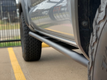 Trail Edition Rock Sliders Fits 24-Present Toyota Tacoma - Double Cab Long Bed/No Kick Out/Raw Cali Raised LED