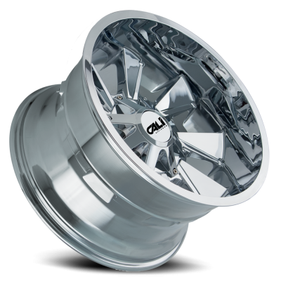 Cast Aluminum Wheels Distorted 9106 CH 20x9 Chrome 5 On 127/5 On139.7 Bolt Pattern 0 Offset Cali Offroad Wheels