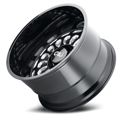 Cast Aluminum Wheels Paradox 9113 GB 22x12 Milled Spokes Gloss Black 6 On 135 Bolt Pattern -51 Offset Cali Offroad Wheels