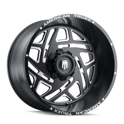 Cosmos AT1904 Gloss Black Milled 24X14 6-139.7 -76MM 106.1MM Off Road Wheels American Truxx