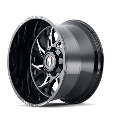 Destiny AT1913 Gloss Black Milled 20X9 5-127/5-139.7 0MM 87.1MM Off Road Wheels American Truxx
