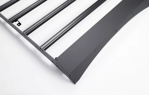 2014-2021 Tundra Crew Max Premium Roof Rack - 52 in Dual Row Spot Beam LED Light Bar - Blue Small Light Kit Cali Raised LED