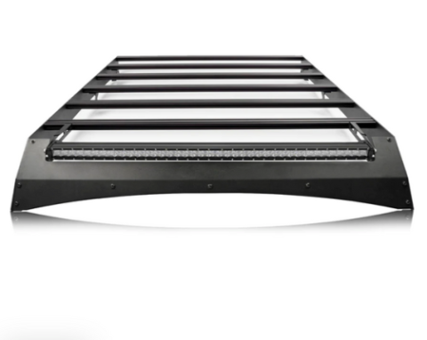2014-2021 Tundra Crew Max Premium Roof Rack - 52 in Dual Row Spot Beam No Switch No Lights Cali Raised LED