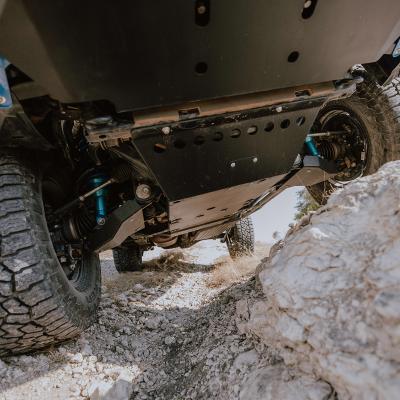 2014-Present 4Runner Front Skid Plate Aluminum/Raw Cali Raised LED