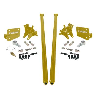 HSP Traction Bars For 2011-2017 Ford Powerstroke 6.7 Liter F350 DRW Crew Cab Long Bed-Flag Red