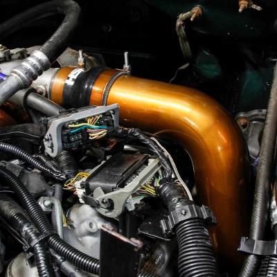 Hot Side Intercooler Tube For 01-04 Chevrolet And GMC LB7 Duramax Flag Red HSP Diesel