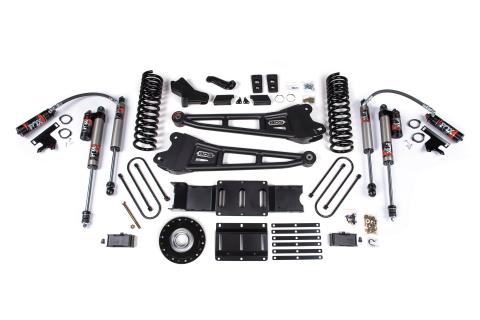 25-26 Ram 3500 (Gas) 4 Inch Radius Arm Suspension Lift Kit W/ Indexing Ring, 2 Inch Rear Lift w/ Overload, Block - Fox 2.5 PES Shocks BDS Suspension