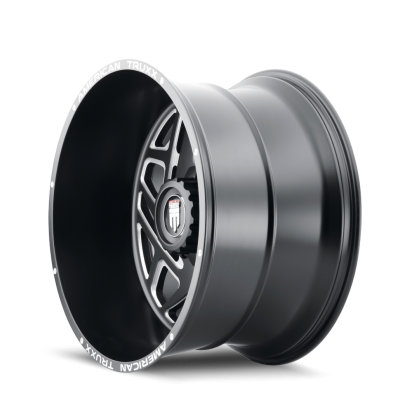 Cosmos AT1904 Satin Black Milled 22X12 5-127 -44MM 78.1MM Off Road Wheels American Truxx