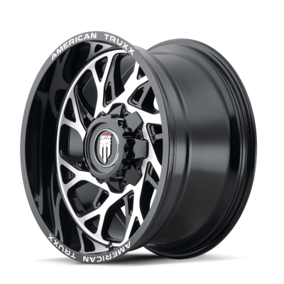 Destiny AT1913 Black Machined 20X12 6-135/6-139.7 -44MM 106.1MM Off Road Wheels American Truxx