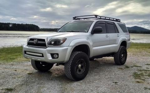 03-09 4Runner 32 Inch Lower Bumper Flush LED Light Bar Mount Kit Kit 5D Optic 32 inch OSRAM LED Bar Spot Beam No Switch Cali Raised LED