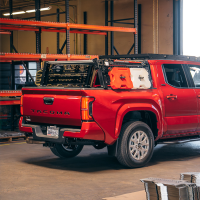 Overland Bed Rack For 24-Present Toyota Tacoma/Long Bed Mid Height Rack Cali Raised LED