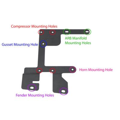 Jeep JK/JKU Arb Twin Compressor Bracket Grimm Offroad