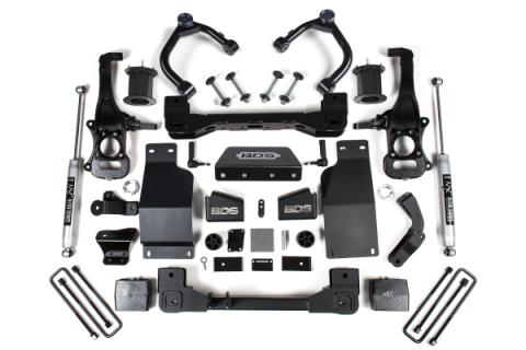 6 Inch Lift Kit Silverado/Sierra 1500 19-24 4WD Diesel Strut Spacer Fox 2.0 Performance