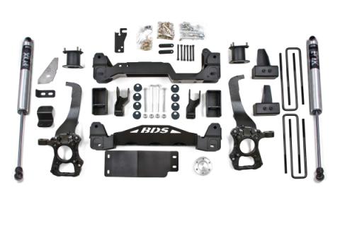 09-13 Ford F150 4WD 6 Inch Suspension Lift Kit, 3 Inch Rear Lift, Block - N/A, Nitro Shocks BDS Suspension