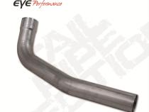 Exhaust Pipe 4 Inch Second Section Only Pass 00-Early 03 Ford F250/F350 F550 Rollover-Peformance Exhaust Tail Pipe Diamond Eye