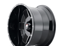 Armor AT155 Gloss Black Milled 20X9 5-127 0MM 78.1MM Off Road Wheels American Truxx