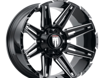 Boom AT1903 Gloss Black Milled 18X9 5-127/5-139 -12MM 78.1MM Off Road Wheels American Truxx