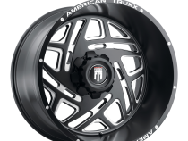 Cosmos AT1904 Satin Black Milled 24X14 5-127 -76MM 78.1MM Off Road Wheels American Truxx