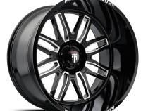 Restless AT1915 Black Milled 20X10 5-127 -25MM 78.1MM Off Road Wheels American Truxx