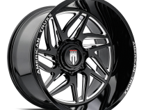 Goliath AT1917 Gloss Black Milled 20X9 5-127/5-139.7 -12MM 87.1MM Off Road Wheels American Truxx