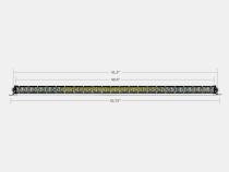 42 Inch Slim Single Row Straight LED Light Bar 20,000 Lumens Amber Cali Raised LED